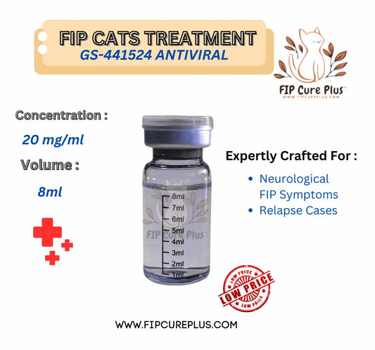 FIP Cure Plus GS-441524 | 20mg/ml | 8ml (standard) to Cure FIP - FIP Cure Plus