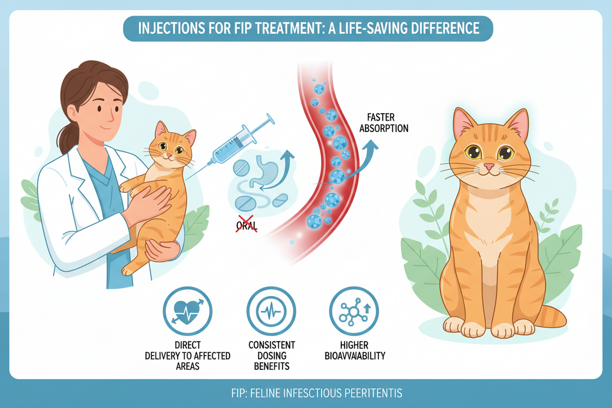 Caring for a cat with FIP — why GS-441524 injections matter — FIP Cure Plus