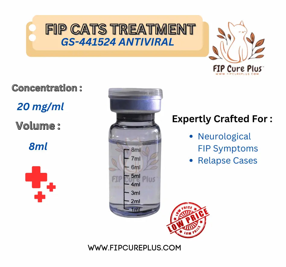 FIP Cure Plus GS-441524 | 20mg/ml | 8ml (standard) to Cure FIP - FIP Cure Plus